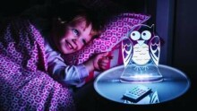 Aloka Sleepy Light Owl Art.AL1673  Öine valgustus koos kaugjuhtimispuldiga