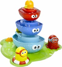 „Yookidoo Stack N“ purškiamųjų vonių fontanas Art.40115 Vonios žaislų fontanas su valtimis