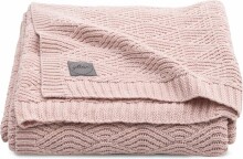 Jollein Cot River Knit Art.516-522-65286 Pale Pink - Детское одеяло из натурального органического хлопка , 100х150см