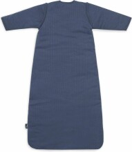 Jollein With Removable Sleeves Art.016-548-66040 Basic Stripe Jeans Blue - спальный мешок с рукавами 70см