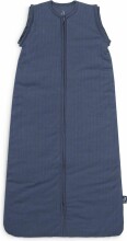Jollein With Removable Sleeves Art.016-548-66040 Basic Stripe Jeans Blue - kokvilnas guļammaisiņš ar rokām 70cm