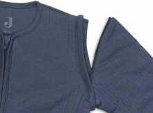 Jollein With Removable Sleeves Art.016-548-66040 Basic Stripe Jeans Blue - medvilninis miegmaišis rankomis 70cm