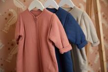 Jollein With Removable Sleeves Art.016-548-66034 Basic Stripe Rosew