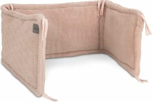 Jollein Bumper Art.004-895-65286 River Knit Pale Pink Бортик-охранка для детской кроватки