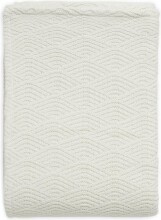 Jollein Cot River Knit Art.517-522-65287 Cream White/Coral Fleese - Baby puuvillane sein,100x150sm