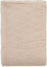 Jollein Cot River Knit Art.517-522-65286 Pale Pink/Coral Fleese - Детское одеяло из натурального органического хлопка , 100х150см