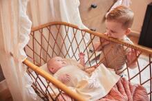 Jollein Cot Spring Knit Art.517-522-66037 Rosewood/Coral Fleece
