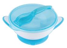 Babyono Art.1063/05 WHITE set plate and spoon