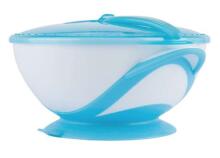 Babyono Art.1063/05 WHITE set plate and spoon