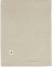 Jollein Cot Pure Knit Art.517-522-67011 Nougat/Velvet GOTS - Baby puuvillane sein,100x150sm
