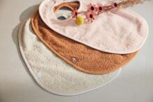 Jollein Bib Terry Art.029-566-00098 Pale Pink/Nougat/Caramel