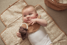 Jollein Bib Rond Embroidery Biscuit Art.029-537-66068
