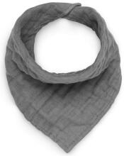 Jollein Bandana Bib Wrinkled Cotton Art.029-868-66009 Storm Grey