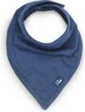 Jollein Bandana Bib Art.029-867-66040 Basic Stripe Jeans Blue