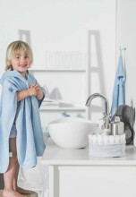 Jollein Bathcape Grey  Art.534-514-00023   Baby käterätik rätikuga 75x75sm