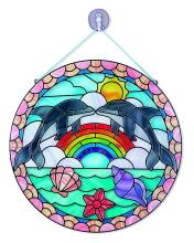 Melissa&Doug Stained Glass Dolphins Art.19291