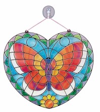 Melissa&Doug Stained Glass Butterfly Art.19295 Rokdarbu komplekts