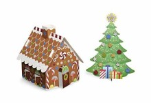 Melissa&Doug Glitter Christmas Tree Art.18404  Mīkstās uzlīmes ar gliterīšiem