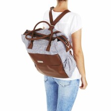 ABC Design '18 Jetset Leaf Art.91375806 Стильная и удобная сумка-рюкзак для коляски