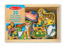 Melissa&Doug Animal Magnets Art.10475 Puidust arenenud mänguasjad magnetidel