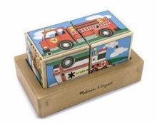 Melissa&Doug Sound Blocks Vehicles Art.11272  Деревянные музыкальные кубики