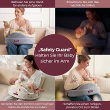 Momcozy Memory Foam Nursing Pillow with Safety Border Art.98811 Grey Ergonomic nursing pillow made of memory foam with a protective side