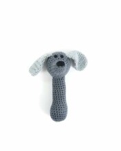 Smallstuff Crochet Maracas Dog Art.40005-24 Kootud Baby Rattle