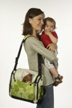 Originalus „Latte Macchiato“, sauskelnių krepšys, kuris virsta kūdikio kėdute „Hoppop“