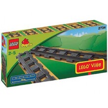 LEGO DUPLO Taisnās sliedes (2734) konstruktors