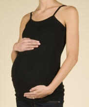 CHEZ ELLE 8561 Thin Strap Maternity Camisole Black