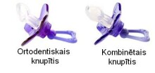 Difrax dental Art.342 knupis 18+ Black/ purple transparent