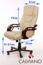 „Calviano President 570“ masažinė kėdė iš dirbtinės odos