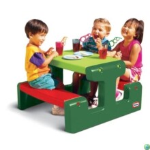 „Little Tikes“ pikniko stalas 479A00060 - „EVERGREEN“ sodo žaidimų stalas