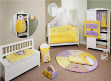 FERETTI -  Bērnu gultas veļas komplekts 'Bee Yellow Prestige'   GRANDE PLUS 8 