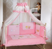 FERETTI - FERETTI - Bērnu gultas veļas komplekts 'Juliet Pink Prestige' TERZETTO 3 