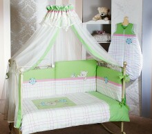 FERETTI - Bērnu gultas veļas komplekts  'Bella Lime Premium' GRANDE PLUS 8 