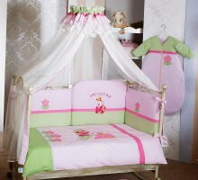 FERETTI - Bērnu gultas veļas komplekts 'Princess Pink Premium'  TERZETTO 3