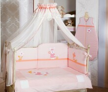FERETTI - Bērnu gultas veļas komplekts 'Lapin Pink Premium' GRANDE PLUS 8 