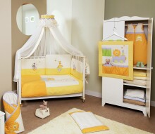 FERETTI - Bērnu gultas veļas komplekts 'Safari Banana Premium' TERZETTO 3 