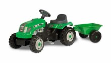 Smoby GM Bull 033329S Green трактор с педалями и прицепом