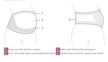 Carriwell Seamless Maternity Support Band  Art.5013 Black