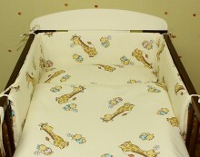 Cotton Bedding Set Three-Piece Giraffe with Bear K014 / K015