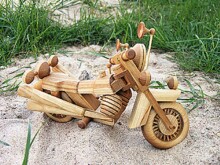Eco Toys Art.SI-0011  Деревянный сувенир -Мотоцикл
