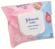 Johnsons baby On the Go Art.H603049 Švelnios valomosios drėgnos servetėlės kūdikiams 20 vnt