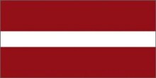 Большой Латвийский флаг (древко) (200x100 см)