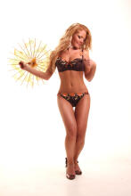 La Bebe™ Boutique Lingerie Art.20975 Summer Collection Flowers Brown Barošanas krūšturis