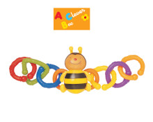 K's Kids The Bee's Link Art. KA10308P Vaikų vėliava su barškučiais