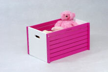 Timberino BOXIS 701 White Pink moderna rotaļlietu kaste - plauktiņš