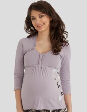 „Hotmilk“ motinystės „Camisole CR“ ramus maištas su 3/4 rankovėmis 1–1 nėščiajam / maitinančiam