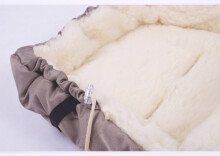 WOMAR Claret-Coulared 26605 Bordo Спальный мешок на натуральной овчинке для коляски №20 106 cm